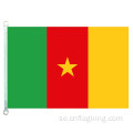 Kamerun nationella flagga 100% polyster 90 * 150 cm Kamerun land banner